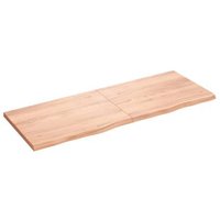 Estante Pared Madera Roble Tratada 160x60x(2-4) cm Vidaxl