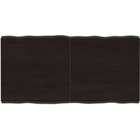 Tablero de Mesa de Madera Tratada Borde Vivo 120x60x(2-6) cm Vidaxl