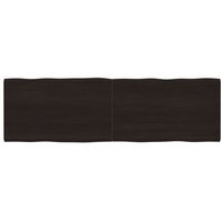 Tablero de Mesa Madera Tratada Borde Vivo 200x60x(2-6) cm Vidaxl