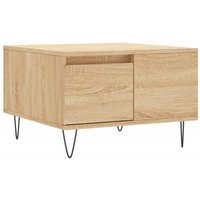 Mesa de Centro Madera Contrachapada Roble Sonoma 55x55x36,5 cm Vidaxl