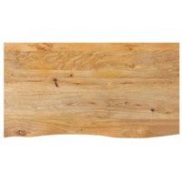 Tablero de Mesa de Madera Maciza Mango, Borde Natural, 110x60x3,8 cm – Vidaxl