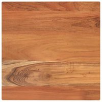 Tablero de Mesa Cuadrado de Madera Maciza de Acacia 50x50x3,8 cm Vidaxl