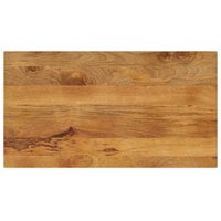 Tablero de Mesa Rectangular Madera Maciza Mango 100x70x2,5 cm