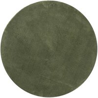 Alfombra Pelo Corto Suave Lavable Ø 160 Cm Vidaxl