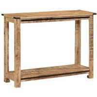 Mesa consola de madera maciza de mango 100x35x75 cm Vidaxl
