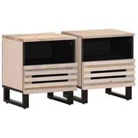Mesitas de noche de mango 40x34x46 cm (2 uds) – Vidaxl