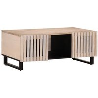Mesa de Centro de Madera Maciza Mango 100x55x40 cm Vidaxl