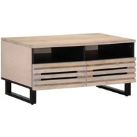 Mesa de centro de madera maciza Mango 80x55x40 cm