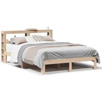 Estructura de Cama con Cabecero de Madera Maciza Pino 120x190 cm – Vidaxl