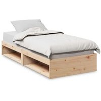 Sofá Cama sin colchón de madera maciza de pino 80x200 cm - Vidaxl