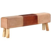 Rogal Banco Potro Gimnasio Cuero Auténtico Madera Mango