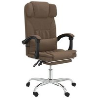 Silla de Oficina Reclinable con Masaje de Tela Vidaxl