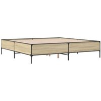 Estructura Cama de Madera Roble Sonoma 180x200 cm