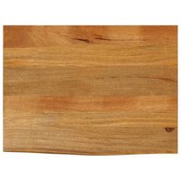 Tablero de Mesa Borde Natural Madera Maciza 70x60x3,8 cm