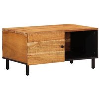 Mesa de Centro de Madera Maciza de Acacia 80x50x40 cm - Vidaxl