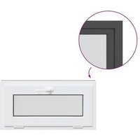 Ventana de sótano risor 80x40 cm oscilobatiente 2 cristales Vidaxl