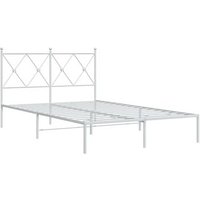 Estructura de Cama con Cabecero de Metal 120x190cm