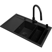 Juego de fregadero Pyramis Camea 79x50 + Grifo Idea Volcano