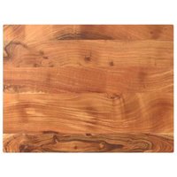Tablero de Mesa Rectangular de Madera Maciza Acacia 80x70x2,5 cm