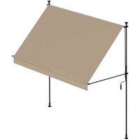 Wasabi Toldo Exterior Cityline 3x1.2m Portátil y Ajustable sin Taladrar, Lona Poliéster UV, Inclinación Regulable