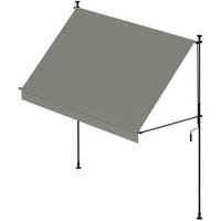 Wasabi Toldo Exterior Cityline 3x1,2m Portátil Ajustable Sin Taladrar Lona Poliéster UV Inclinación Regulable