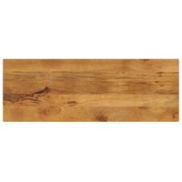 Tablero de mesa rectangular de madera maciza de mango 140x60x2,5 cm