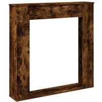 Borde de Chimenea de Madera Roble Ahumado V8636 100x20x100 cm