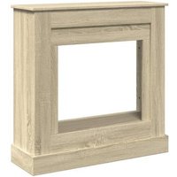 Borde de Chimenea de Madera Roble Sonoma 90x30x90 cm V8797