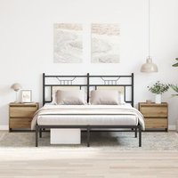 Cabinetes De Noche 2 Pcs Roble Artesanal 45x34x44,5 Cm Madera Elaborada V2457 Unico