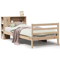 Cama con Estantería sin Colchón Madera Maciza de Pino 90x200 cm V6624