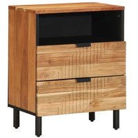 Mesita de Noche 50x33x62 cm Madera Sólida Acacia V8590