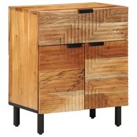 Cabinet De Noche 50x33x60 Cm Madera Maciza De Acacia V8606