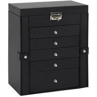 Joyero de 6 niveles con espejo y cerradura V0384