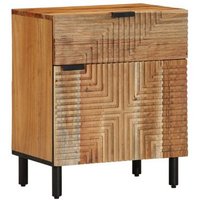 Armario de Noche 50x33x60 cm Madera Maciza Acacia V8576