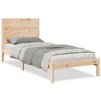Cama Extralarga Sin Colchón Madera Maciza 90x210 Cm V5074