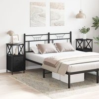 Mesitas de Noche 2 unidades Roble 34x35,5x70 cm Madera Elaborada V2923