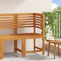 Silla de jardín esquinera de madera sólida de acacia V2293 Unico