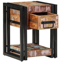 Mesitas de Noche 2 piezas 40x40x40 cm Madera Reciclada V5247