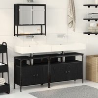 Conjunto de Muebles de Baño 3 Piezas en Roble V8145