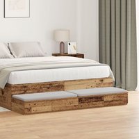 Cajones de Cama Madera de Ingeniería V1575 135x36,5x16,5 cm