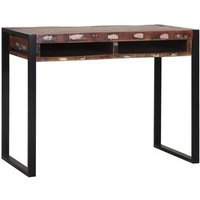 Mesa de Tocador con Espejo Multicolor 100x50x75 cm de Madera Recuperada V3454 Unico