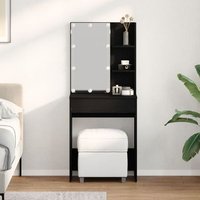 Mesa de Tocador LED en Roble V1780 60x40x140 cm