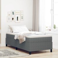 Cama Box Spring Individual De Tela De Pana V2193 Unico