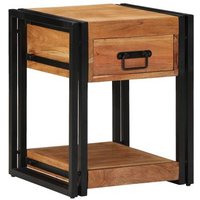 Mesita de noche 40x40x50 cm madera maciza acacia V5193