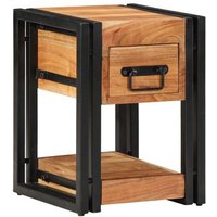 Mesita V5254 30x30x40 cm Madera Maciza Acacia