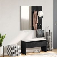 Conjunto de Muebles para Pasillo en Madera Ingenierizada de Roble Negro V5103