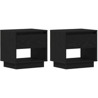 Cabecera de Cama 2 Pcs Madera Roble 45x34x49 cm V2297