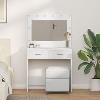 Mesa de Tocador con Luces LED 78.5x41x135 cm V0560