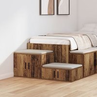 Armario de Almacenamiento de Madera Vieja 103x41x40 cm de Madera Compensada V8452