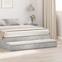 Cajones de cama 140x36.5x16.5 cm, madera elaborada V1148